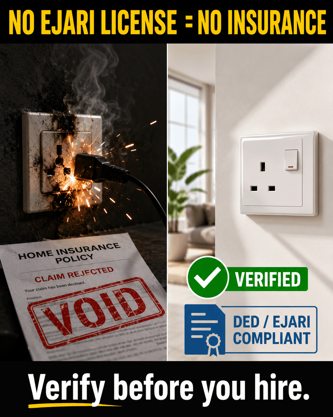 Red Flag  Your Electrician Doesn t Have an Ejari Trade License